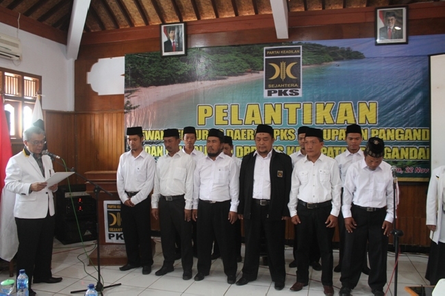 Pengurus DPD-PKS Kabupaten Pangandaran Dilantik